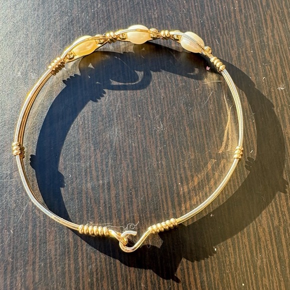 Ronaldo Jewelry Bella Kids 2.25 Inch Bracelet Gold Pearl No Box Girls Children - Picture 2 of 8